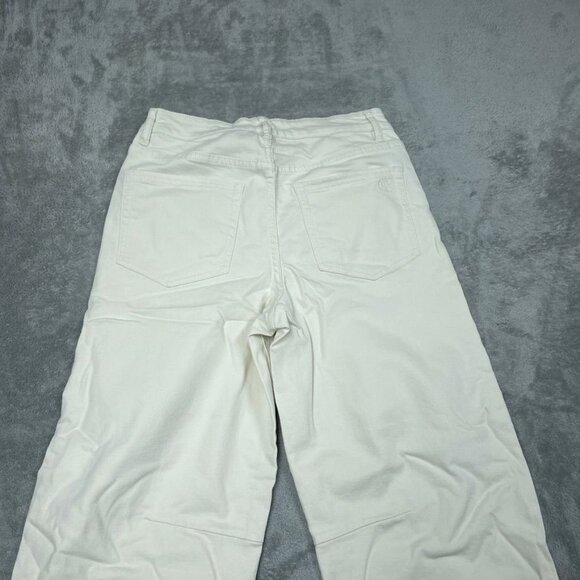 Carla Rockmore Collection Womens Wide-Leg White Pants Size 6 a0540 - Picture 8 of 9